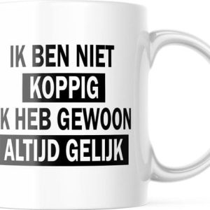 Ik ben niet koppig